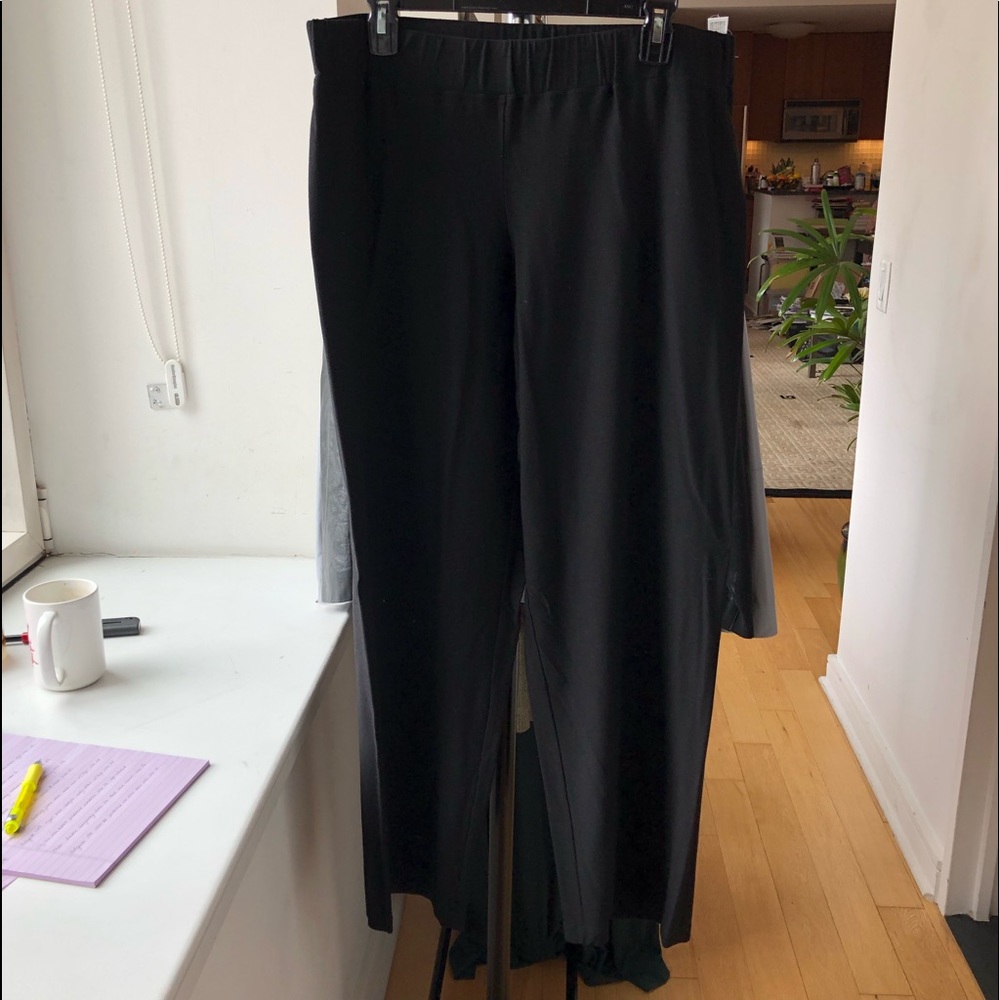 Eileen Fisher Black Stretchy Dress Pants